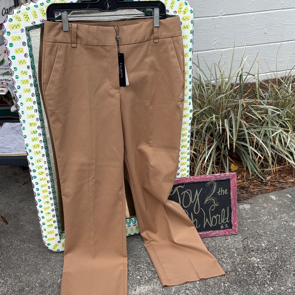 NWT  Talbots tan Dress Pants heritage style